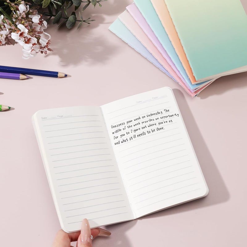 Ddaowanx Small Lined Notepads, Bulk Cute Mini Journals,3.5 x 5.5 Inches,72 Pages, Pocket Notebooks Set Colorful Cover Notebooks for Kids, Party Favors (60) - Image 4